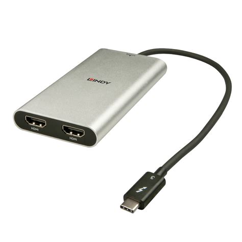 Thunderbolt 3 To Dual Hdmi Adapter From Lindy Uk