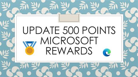 New Update Microsoft Rewards 500 Points Youtube