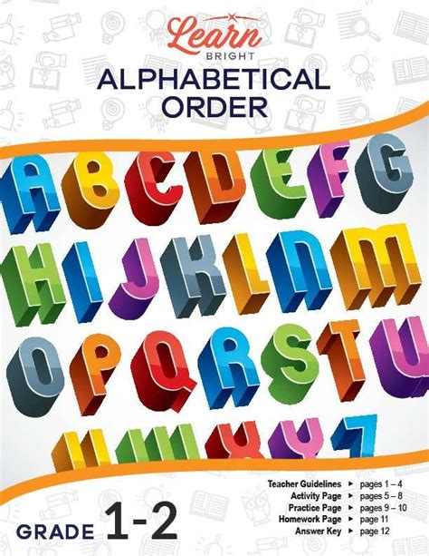 Alphabetical Order Free Pdf Download Learn Bright