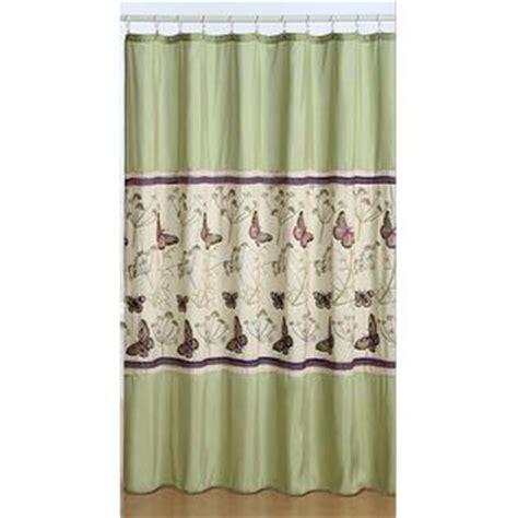 Lovely shower curtain for your bath, featuring a fabric shower curtain with butterelies. Essential Home Butterfly Fabric Shower Curtain