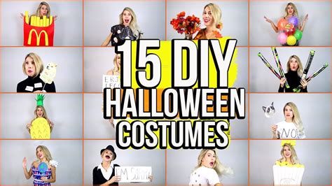 15 Last Minute Diy Halloween Costume Ideas Youtube