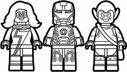 Coloring Lego Marvel Pages