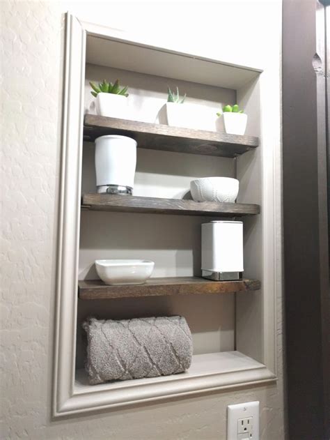 I Adore All Of This Bathroom Inspo In 2020 Recessed Shelves