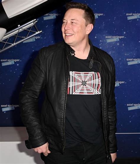 Tesla Event Elon Musk Leather Jacket Jackets Expert