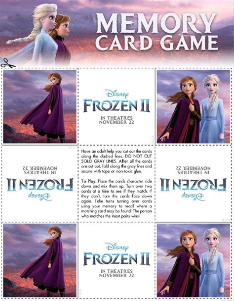 Frozen Ii Printables Recipes Activity Sheets And Games Disney