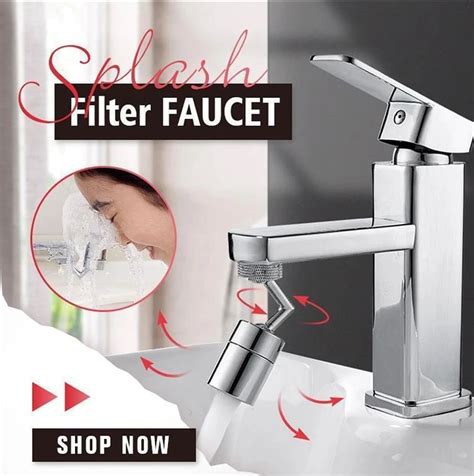Universal Splash Filter Faucet 720° Rotate Outlet Faucet 2 Water Mode