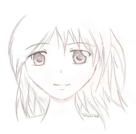 Anime Face Sketch At Explore