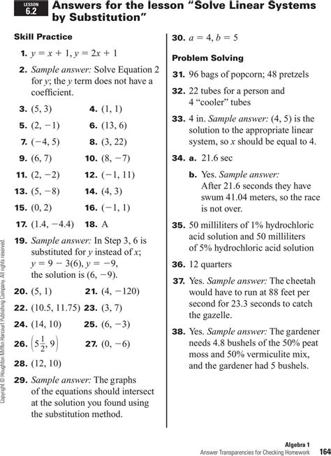 Write your answers to the questions in parts ii, iii, and iv directly in this booklet. 1 3 skills practice solving equations answer key algebra 2 ...
