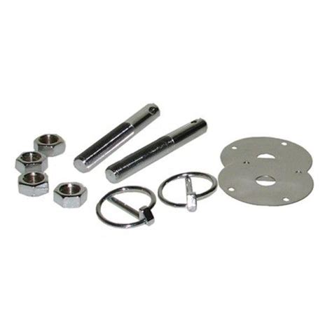 Capital Motorsports Cap1017 Steel Hood Pin Kit With Flip Over Clips