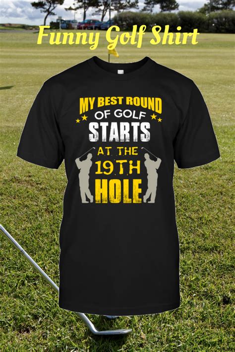 Funny Golf Shirt 19th Hole Funny Golf Shirts Funny
