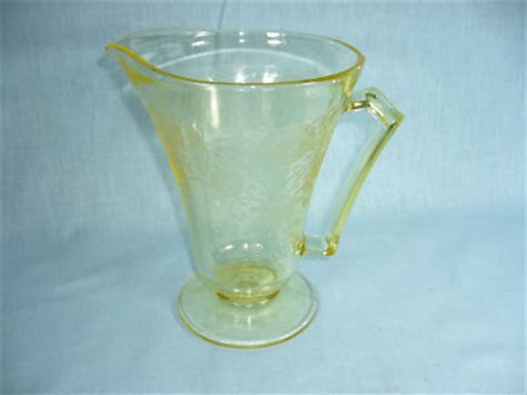 Vintage Yellow Depression Glass Pitcher Hazel Atlas Antique Price