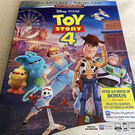 Toy Story 4 Blu Ray Dvd Digital 2019 W Slipcover Brand New Disney