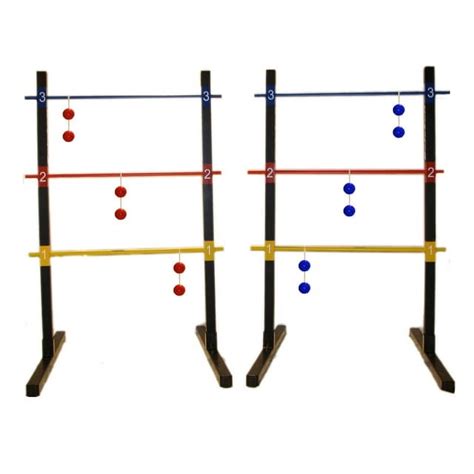 Bolaball Wooden Ladder Toss Game Set Ladderball