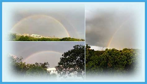 Twinned Rainbow And A Double Rainbow At Hyderabad
