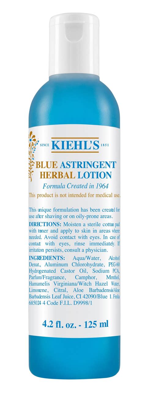 Toner Blue Astringent Herbal Lotion Kiểm Soát Dầu Cho Da Dầu Và Da Mụn Hàng Organic