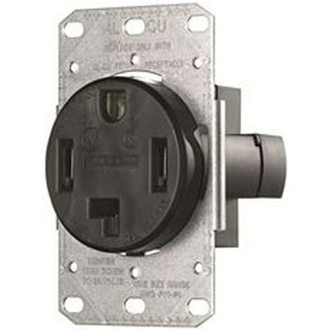 Range And Dryer Receptacle 30 Amp 3 Pole 4 Wire Black