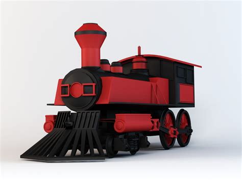 Cartoon Steam Train 3d Model 3ds Max Files Free Download Cadnav