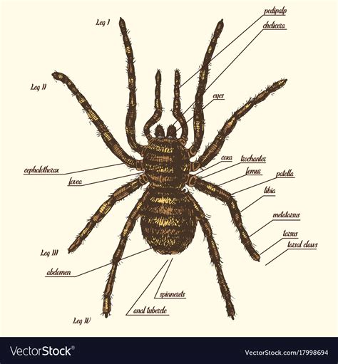 Spider Labelled Diagram