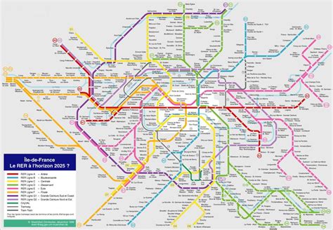 Paris Subway Map Pariser Metro Mapa Metro