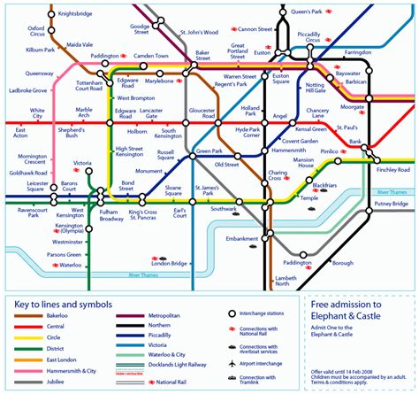 London Tube Map A4 Printable