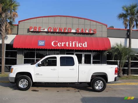 2009 Summit White Gmc Sierra 2500hd Slt Crew Cab 4x4 17318750 Photo