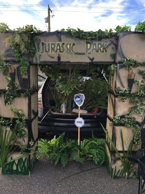 Jurassic Park Theme Trunk Or Treat Trunk Or Treat Jurassic Park Birthday Jurassic Park Party