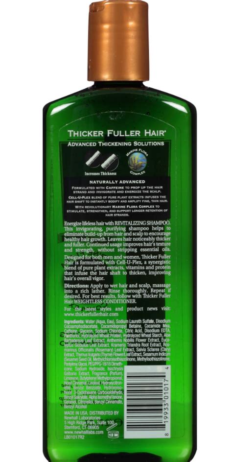 Thicker Fuller Hair Revitalizing Shampoo 12 Oz Staten Island Beauty