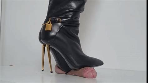 Lady Latisha Cbt Trample Board Tom Ford Stiletto Boots Close Up Fhd High Heels Goddess