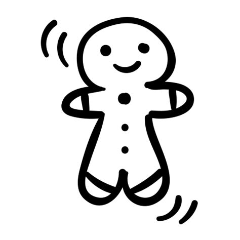 Looking for more black and white cookie clipart, like cookie dough png,chocolate chip cookie png,cookie monster png. Gingerbread Man Clipart Black And White | Free download on ClipArtMag