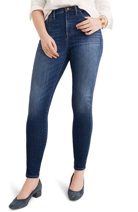 Madewell 10 High Rise Skinny Crop Jeans Button Front