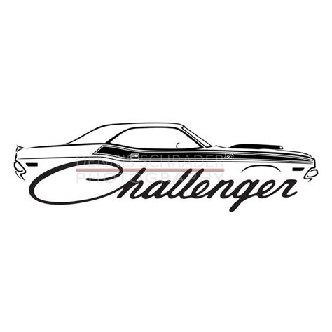 Car Svg Eps Png  Dodge Challenger Svg Illustration Car Etsy