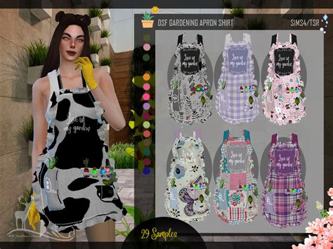 The Sims Resource Dsf Gardering Apron Shirt