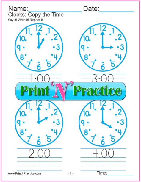 Digital Clock Worksheets Printable Worksheet24