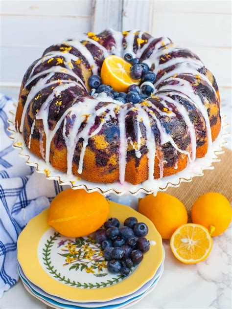 Easy To Cook Blueberry Mini Bundt Cakes With Lemon Glaze Natalies