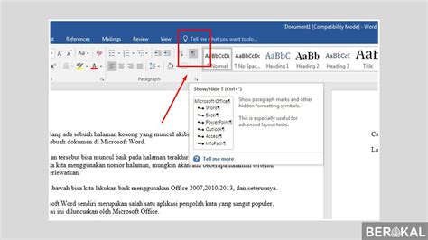 Tutorial Lengkap Cara Menghapus Halaman Kosong Word Di Windows Dan