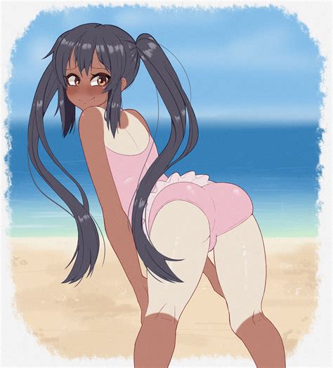 Rule 34 Ass Azusa Nakano K On Beach Black Hair Blush K On Tagme