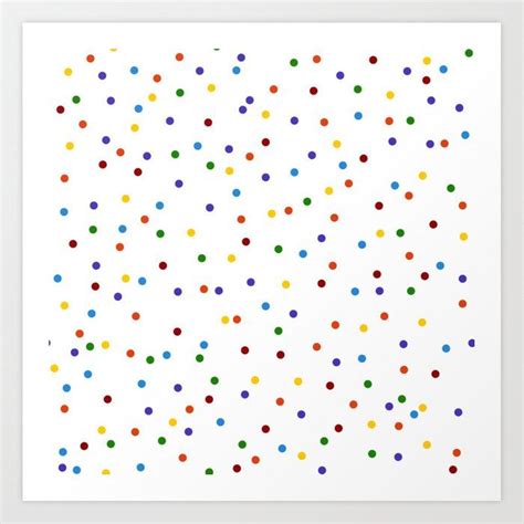 Rainbow Polka Dot Pattern Art Print Rainbow Polka Dots Pattern Art