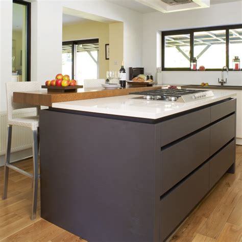 We love the bottom shelf for extra storage. New Home Interior Design: Kitchen Islands - 10 ideas