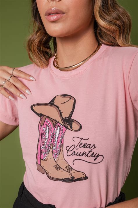 Texas Country Rosa Bebê Minha T Shirt Maior Atacadista De T Shirt