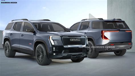 Imagined GMC Acadia Adopts The Sierra EV S Styling But Keeps ICE Credentials Autoevolution