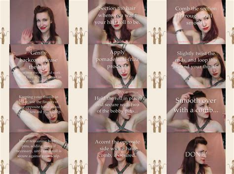 1) victory rolls 1940's women's hairstyles. 1940's Hairstyle - How to do a Hair Roll in 60 seconds ...