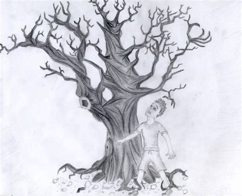 Scary Tree Sketch At Explore Collection Of Scary