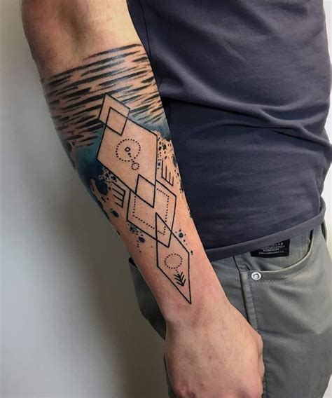 Awesome Lower Arm Tattoo Inkstylemag Lower Arm Tattoos Geometric