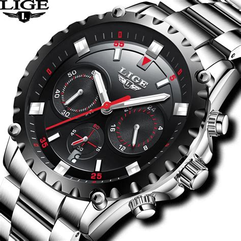 Choose from a range of materials such as stainless steel or yellow gold, prefer a smooth or professional bezel, and what about the functions? 2017LIGE Men's Watches Top Brand Luxury Sports Quartz ...