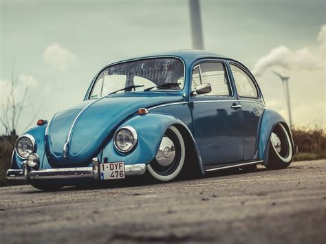 Wallpaper Volkswagen Beetle 1972 Blue Car Vw Beetle 1972 1920x1440