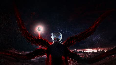 Tokyo Ghoul Night Moon 4k Hd Wallpapers Hd Wallpapers