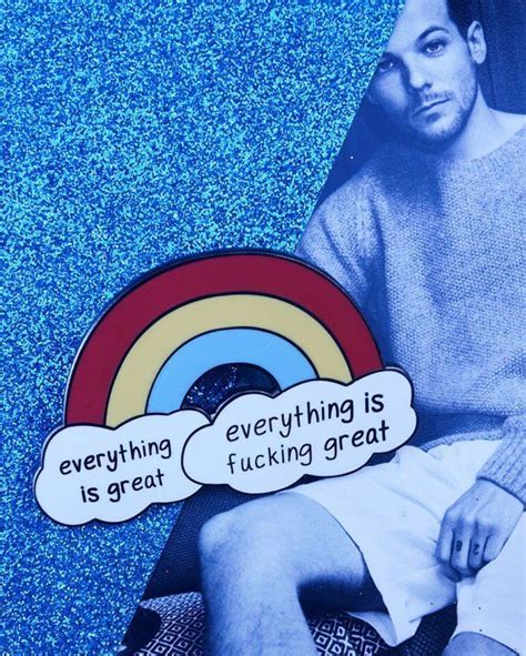 seconds everything is great enamel pin louis tomlinson pin etsy one direction merch one