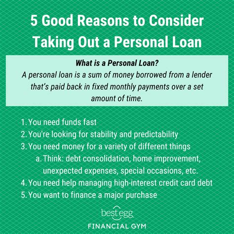 Best Personal Loans Reasons To Get A Personal Loan Financial Gym
