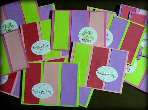 How to make a beautiful handmade card in ten minutes. Whimsical Words: Handmade Teacher Gifts
