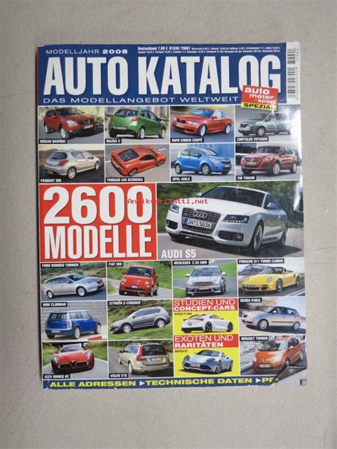 Auto Katalog Modelljahr Kunto Hyv Antikvariaatti Net